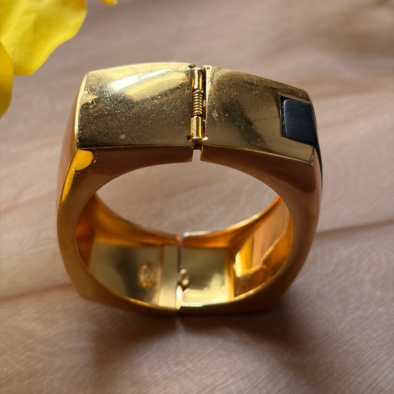 罕有 70年代 Christian Dior 迪奧 鍍金手環 手鈪-14