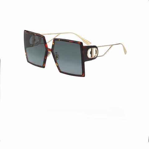 Dior 迪奧 方框 太陽眼鏡(琥珀配金)
