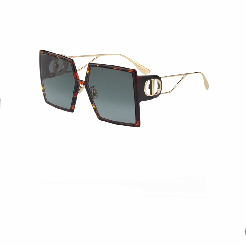 Dior 迪奧 方框 太陽眼鏡(琥珀配金)-0