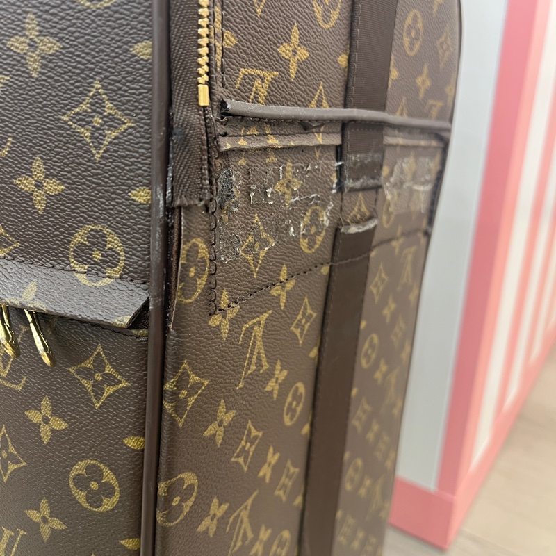 Louis Vuitton路易威登 中古款經典老花45托拉行李箱-30