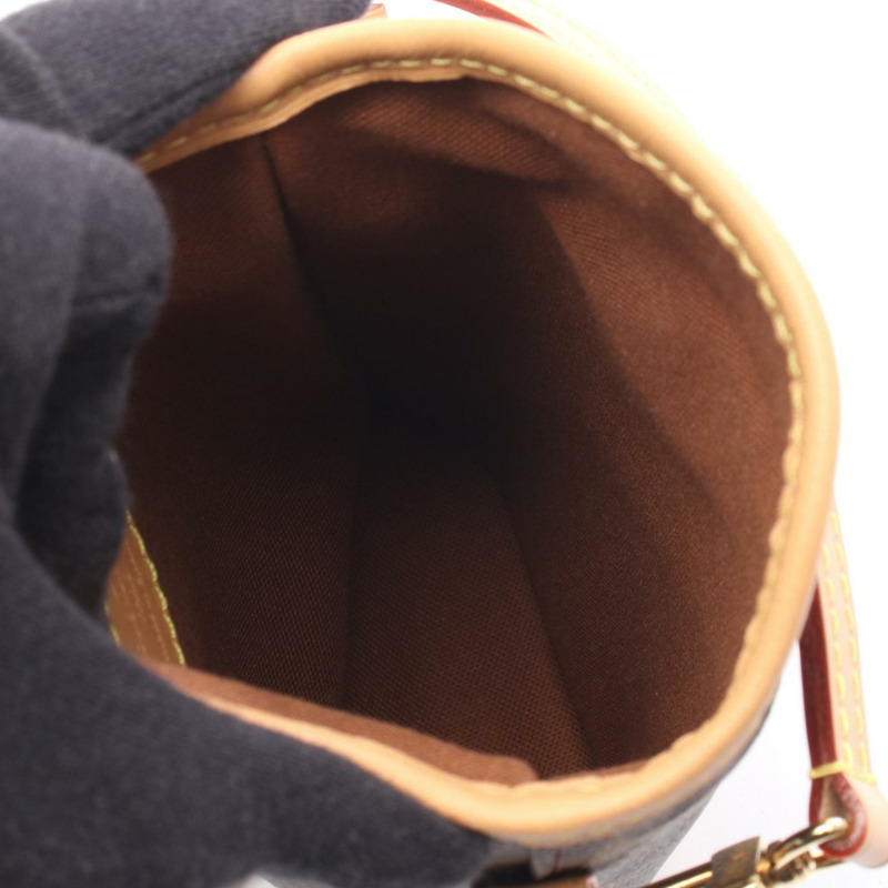 路易威登 Fold Me Pouch 肩背包/手提包，塗層帆布和皮革，Monogram 圖案，女士，棕色，M80874-2