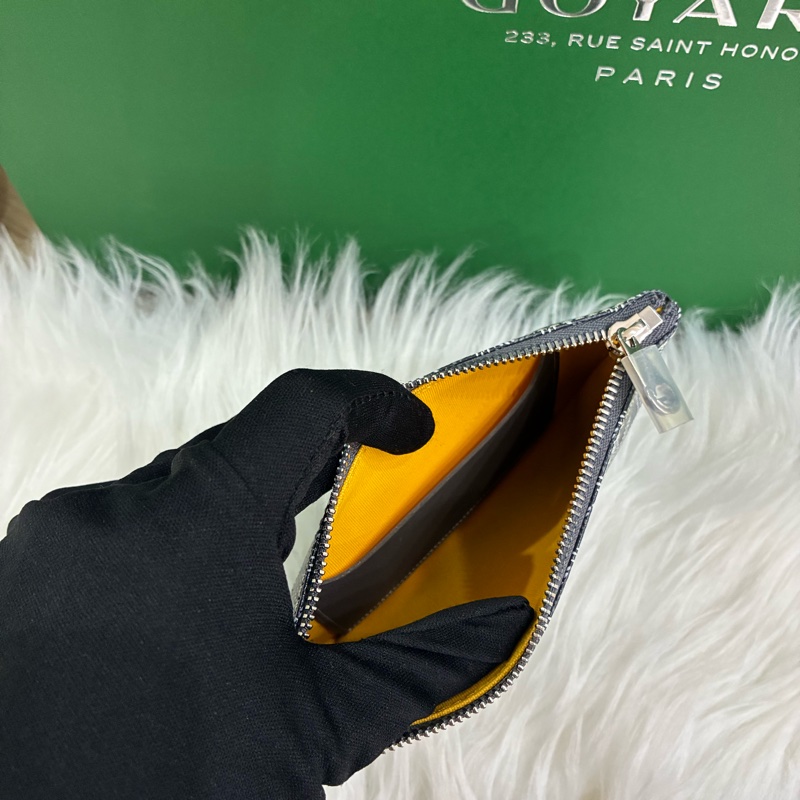 Goyard Sénat Mini 一字拉鏈手拿包 棕色/灰色 全新品-2