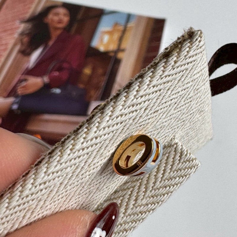 💖全新商品😍Hermes 水藍色金H mini pop 耳環-7