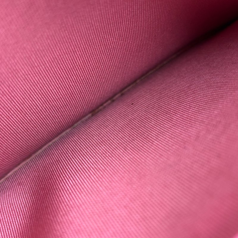 ::CHANEL:: 粉色金雙C 吸釦鏈帶WOVC 鍊條包 斜背包 鍊帶皮夾-30