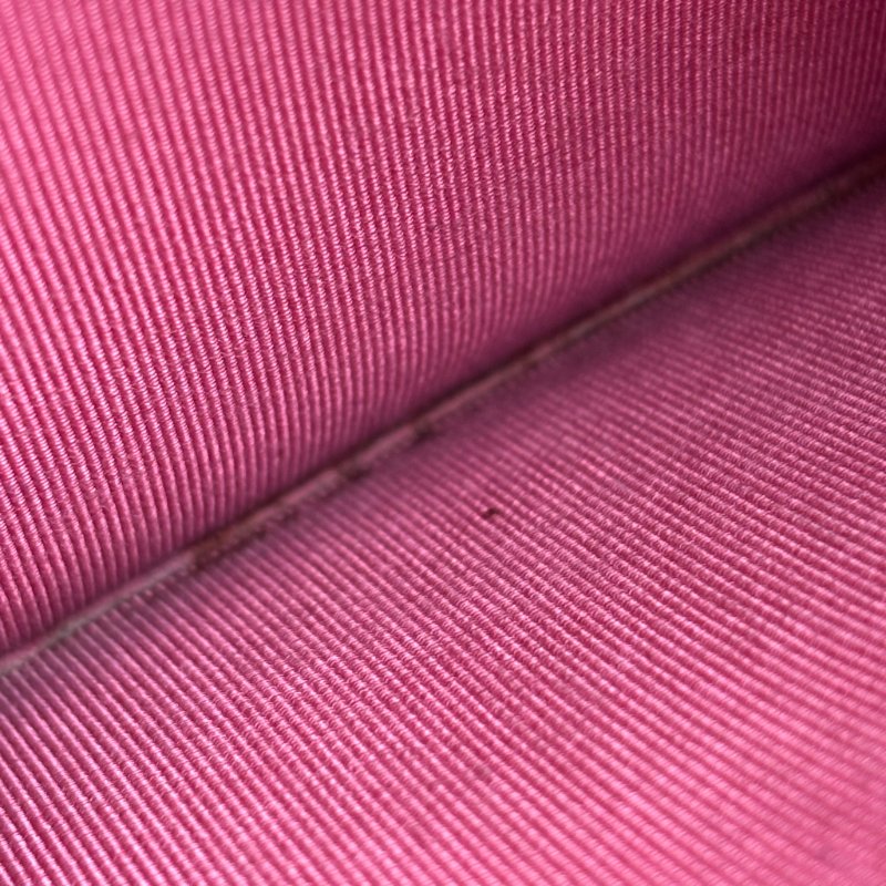 ::CHANEL:: 粉色金雙C 吸釦鏈帶WOVC 鍊條包 斜背包 鍊帶皮夾-31