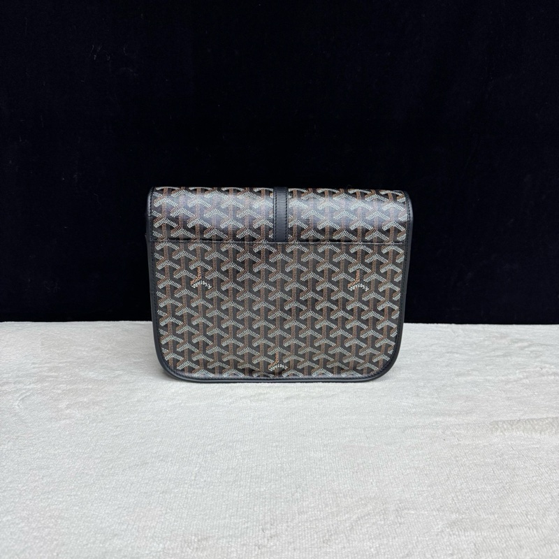 Goyard戈雅 黑色拼老花belvedere郵差包-1