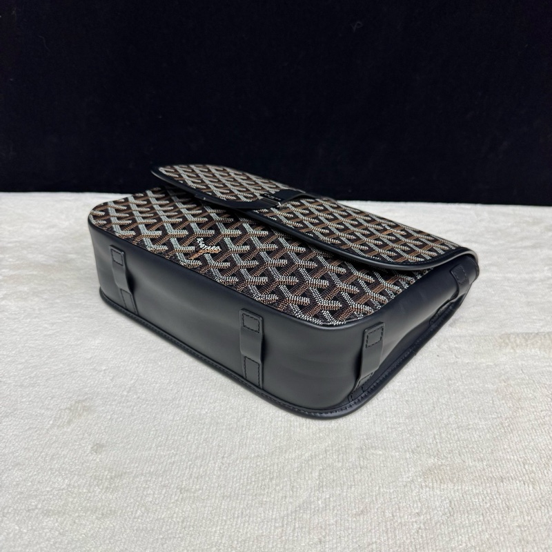 Goyard戈雅 黑色拼老花belvedere郵差包-3