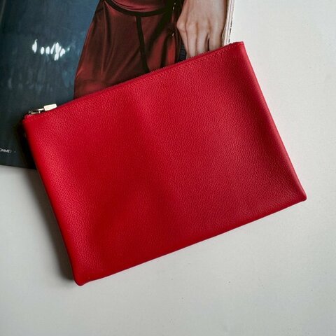 💥全新商品💥 Hermes 紅色多功能防水收納包