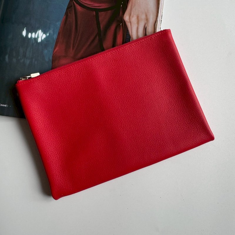 💥全新商品💥 Hermes 紅色多功能防水收納包-0