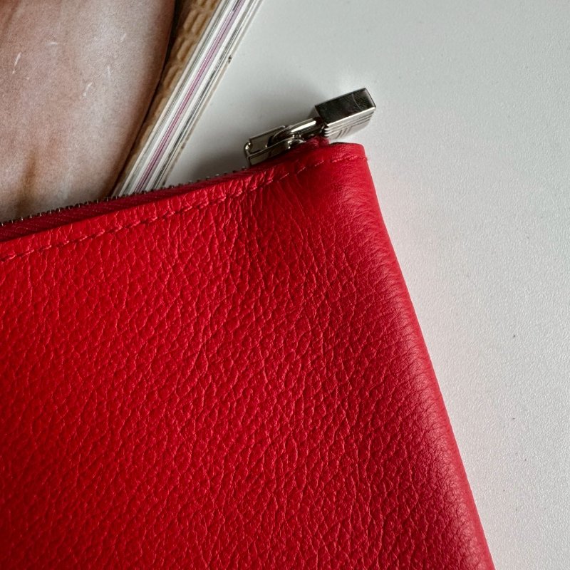 💥全新商品💥 Hermes 紅色多功能防水收納包-5