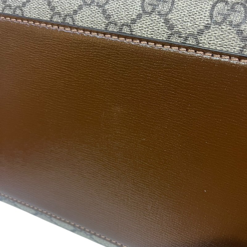 【美收精品】GUCCI茶色手提包 5-185-6