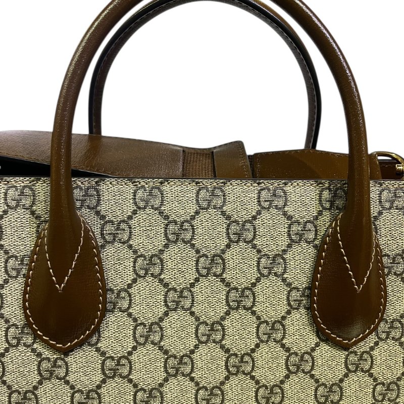 【美收精品】GUCCI茶色手提包 5-185-8