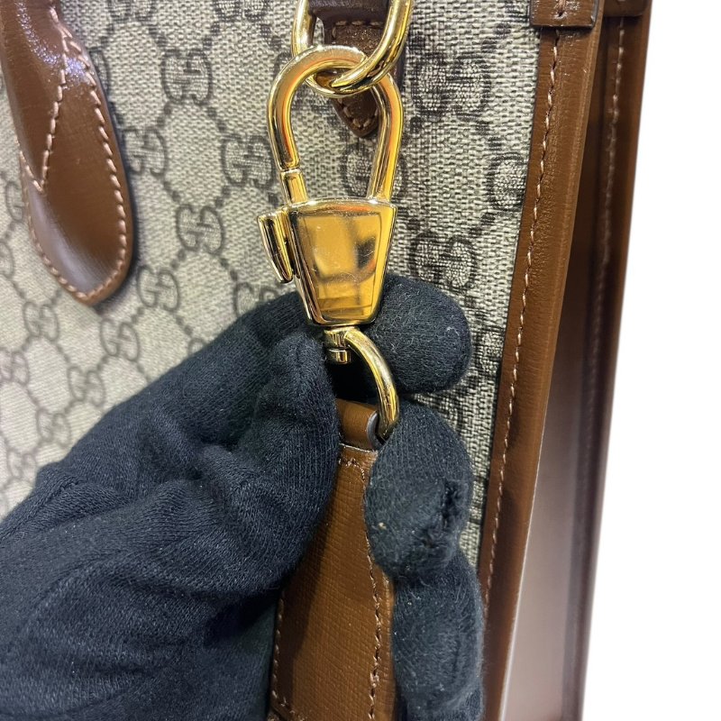 【美收精品】GUCCI茶色手提包 5-185-10