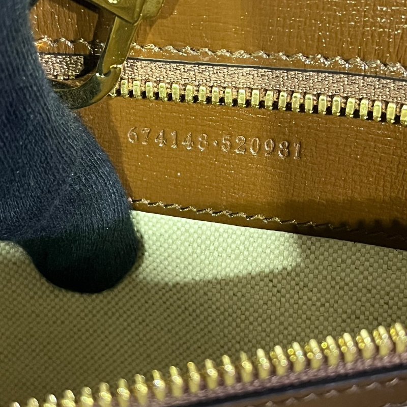 【美收精品】GUCCI茶色手提包 5-185-13