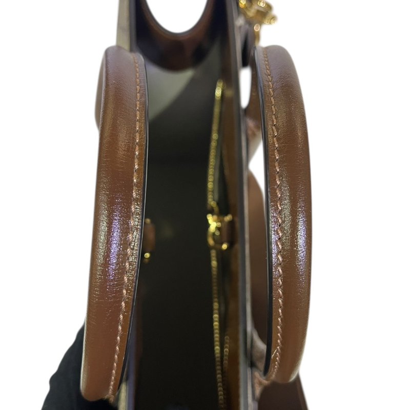 【美收精品】GUCCI茶色手提包 5-185-14