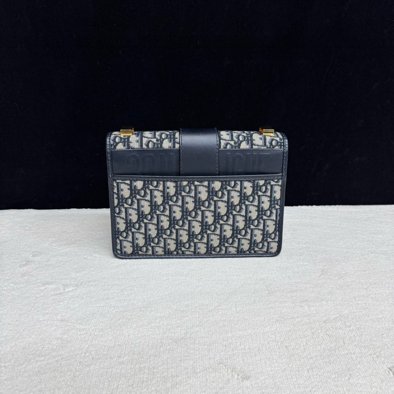 Dior迪奧 藍色老花Montaigne蒙田30單肩斜挎包-1