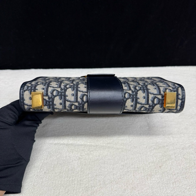 Dior迪奧 藍色老花Montaigne蒙田30單肩斜挎包-5