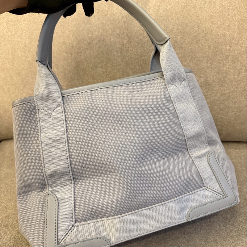 巴黎世家灰色帆布手提包-3