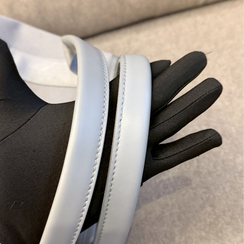 巴黎世家灰色帆布手提包-6