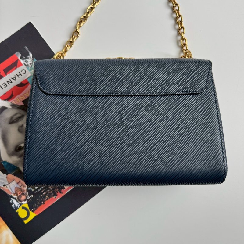 📍專櫃半價不到📍LV 海軍藍EPI材質twist雙鏈包MM-1