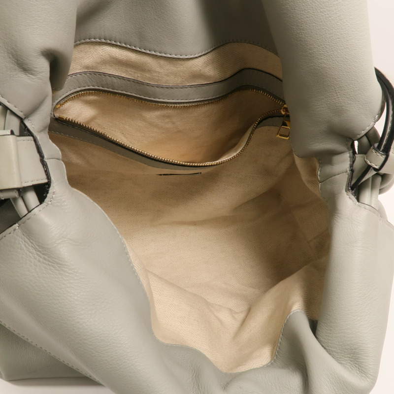 LOEWE 牛皮皮革Medium Flamenco金扣肩背袋-4