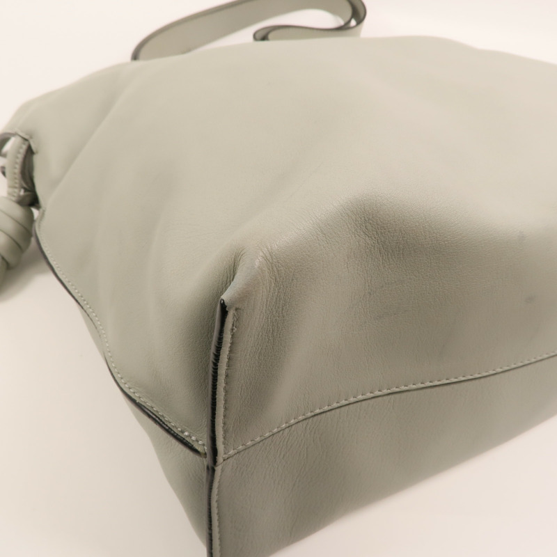 LOEWE 牛皮皮革Medium Flamenco金扣肩背袋-11