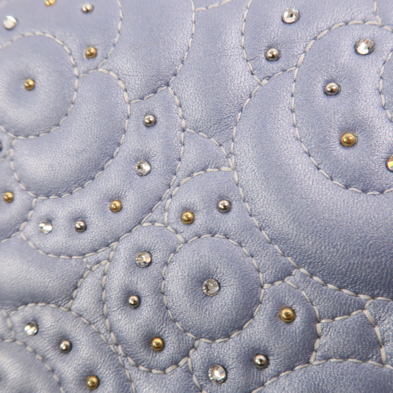 CHANEL 羊皮皮革WOC銀扣鏈帶肩背袋-15