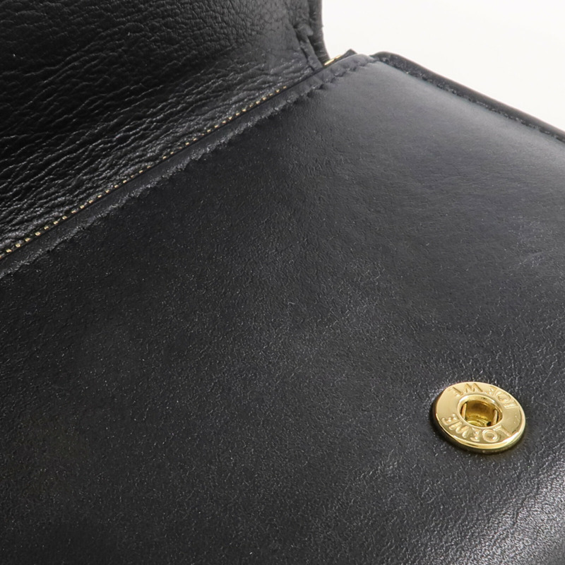 LOEWE 牛皮皮革Pebble Small Vertical Wallet金扣錢包-15