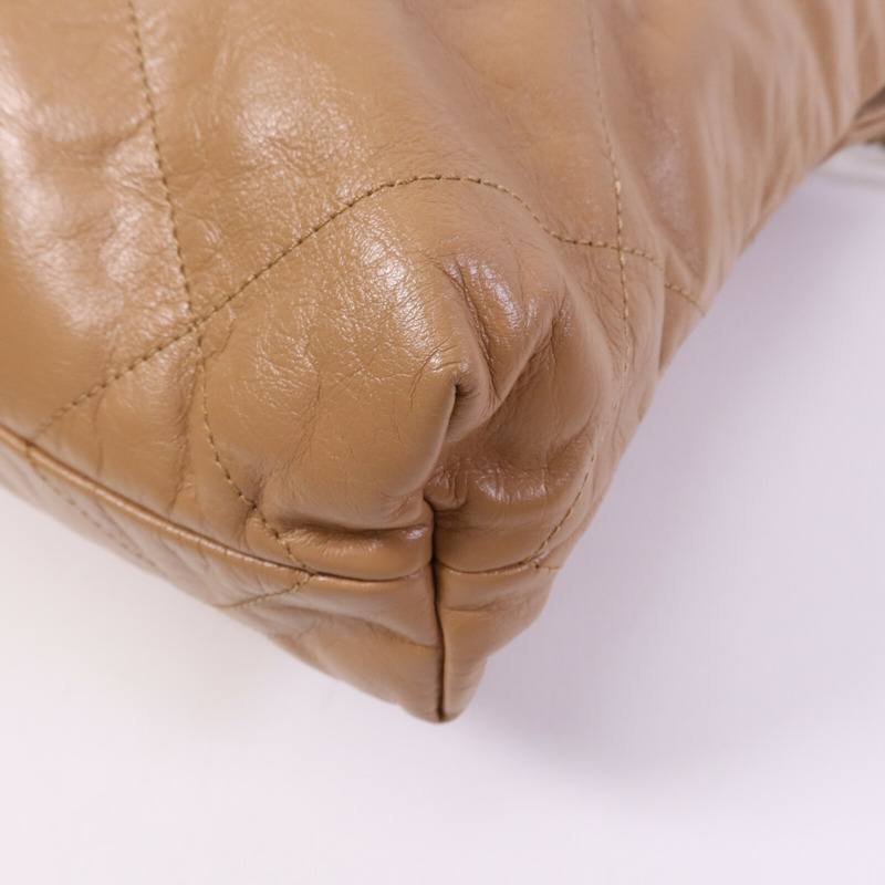 CHANEL 牛皮皮革C22 Small金扣鏈帶肩背袋-12