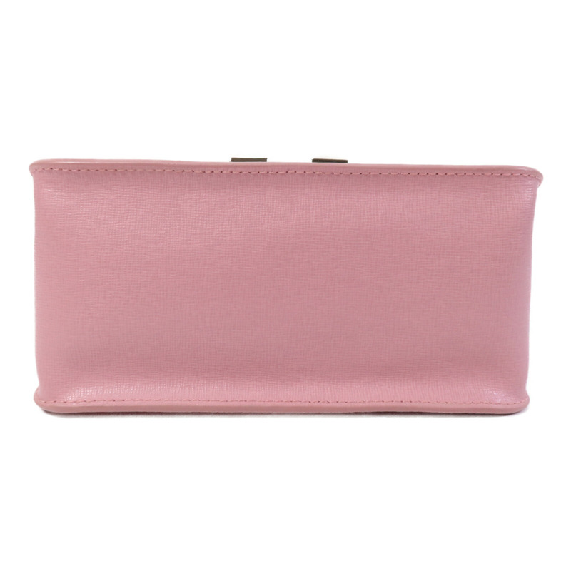 Furla 牛皮皮革Chain Shoulder Bag金扣鏈帶手挽肩背兩用袋-3