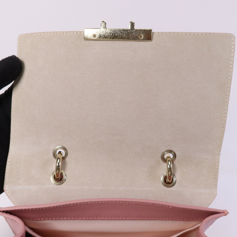 Furla 牛皮皮革Chain Shoulder Bag金扣鏈帶手挽肩背兩用袋-13