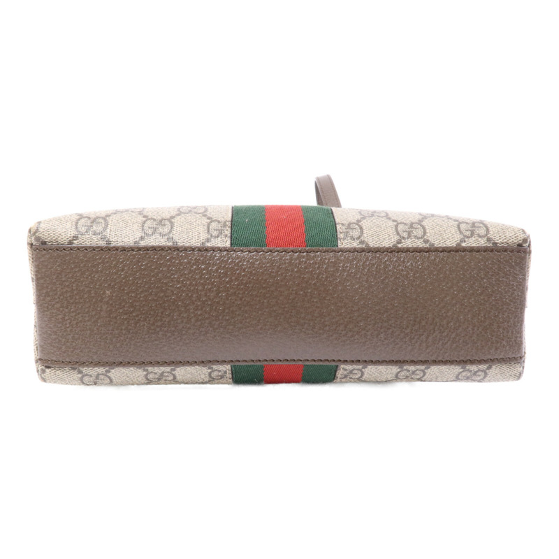 GUCCI 塗層帆布GG Ophidia金扣肩背袋-3