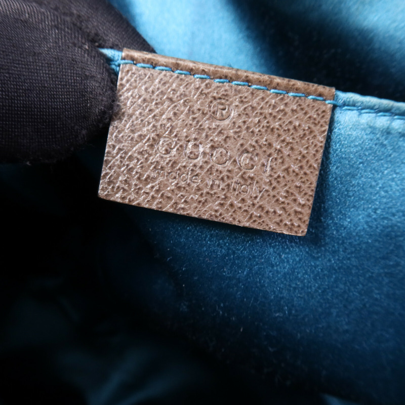 GUCCI 塗層帆布GG Ophidia金扣肩背袋-5