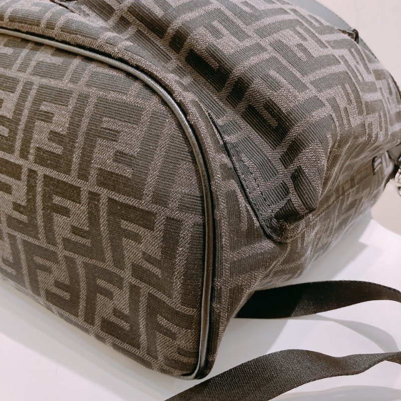 TW4778 Fendi 芬迪 經典 FF Logo 背包 Logo Medium Backpack Canvas-6