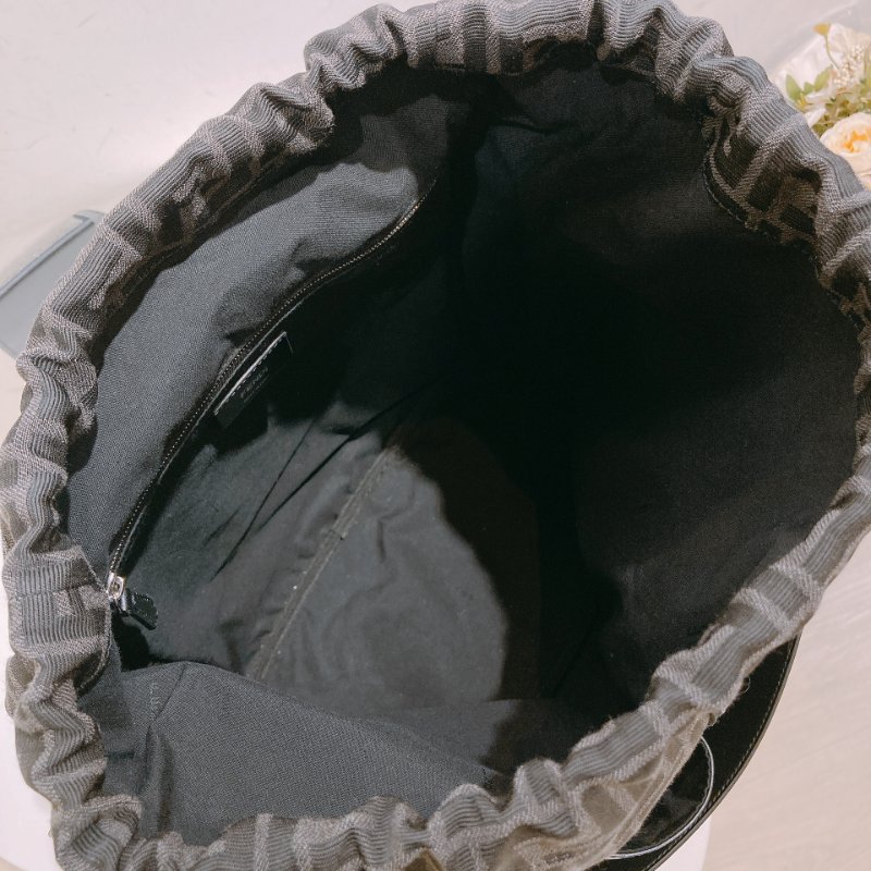 TW4778 Fendi 芬迪 經典 FF Logo 背包 Logo Medium Backpack Canvas-12