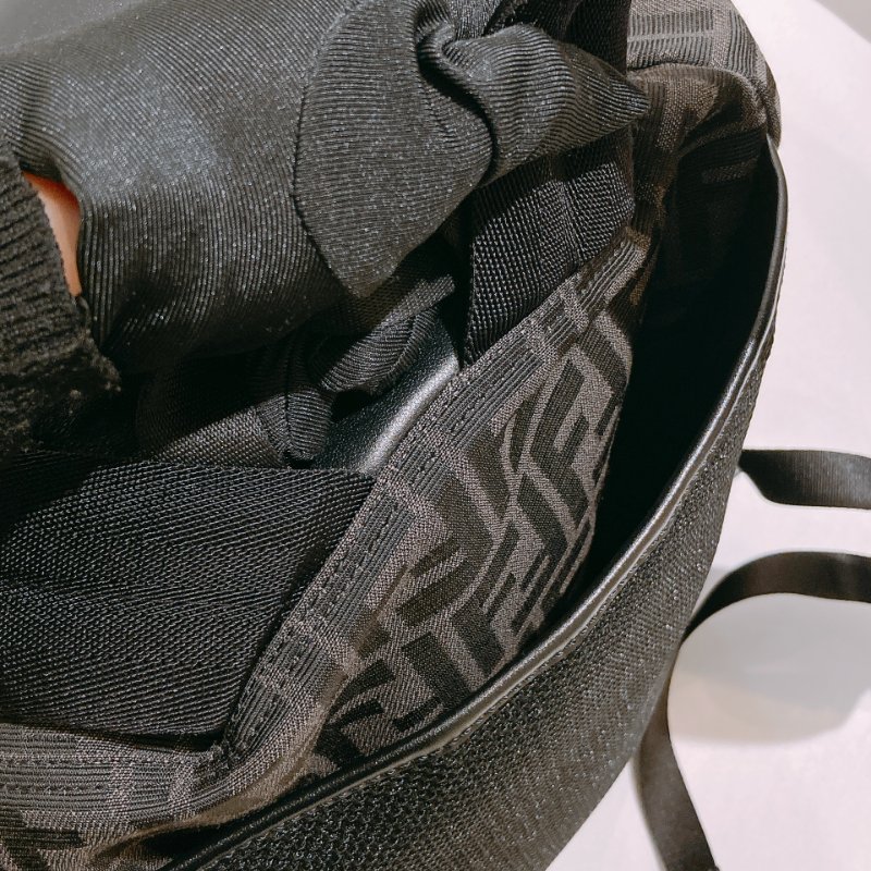TW4778 Fendi 芬迪 經典 FF Logo 背包 Logo Medium Backpack Canvas-17