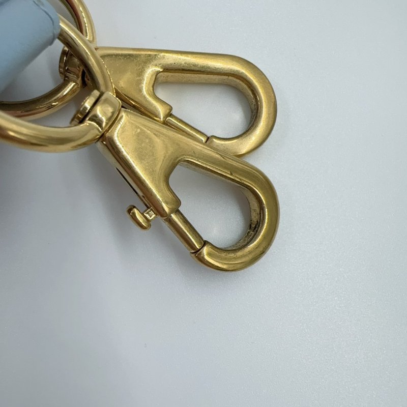 DIOR雲藍色羊皮金釦GROOVE保齡球包M1364UBOL-22