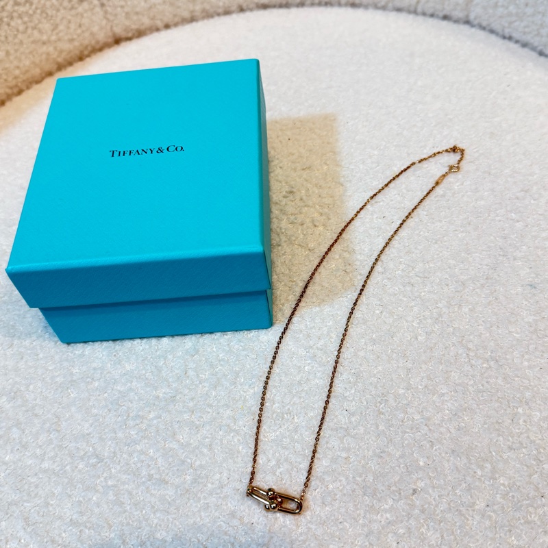 Tiffany hardware rose gold necklace-1