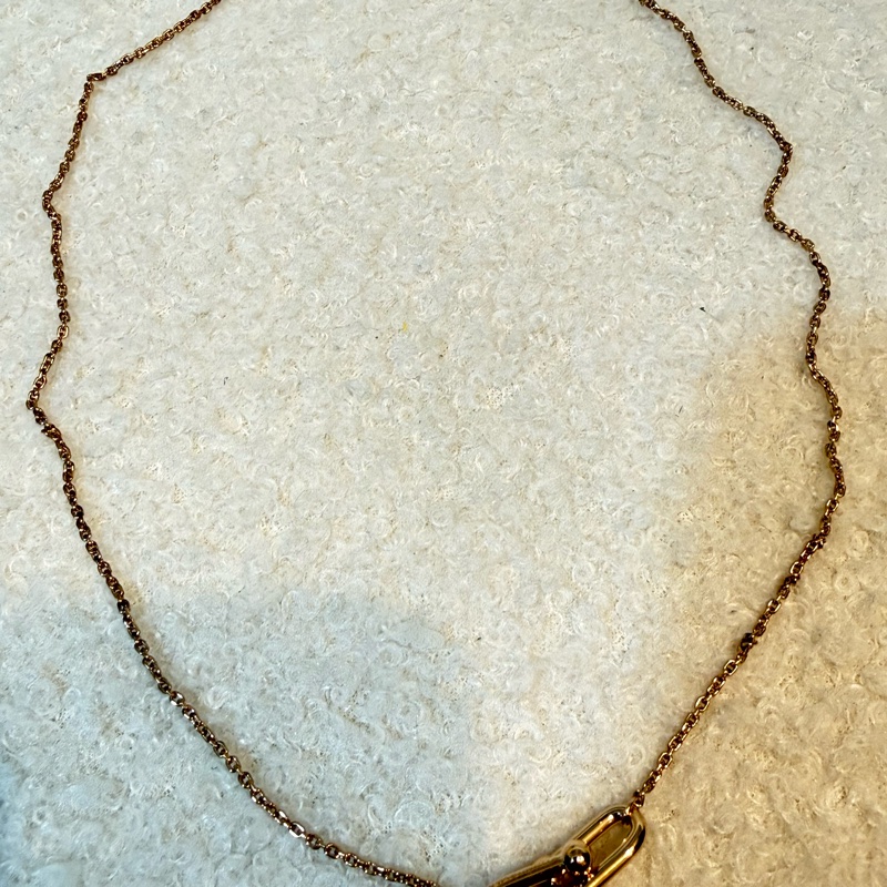 Tiffany hardware rose gold necklace-2