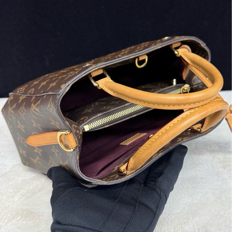 LV路易威登 老花蒙田bb手提斜挎包-3