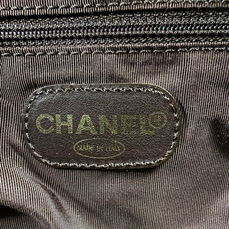 99P 香奈兒復古 Coco 縫線亞麻玳瑁紋手柄手提包 A12464Y01855 淺米色 女士-6