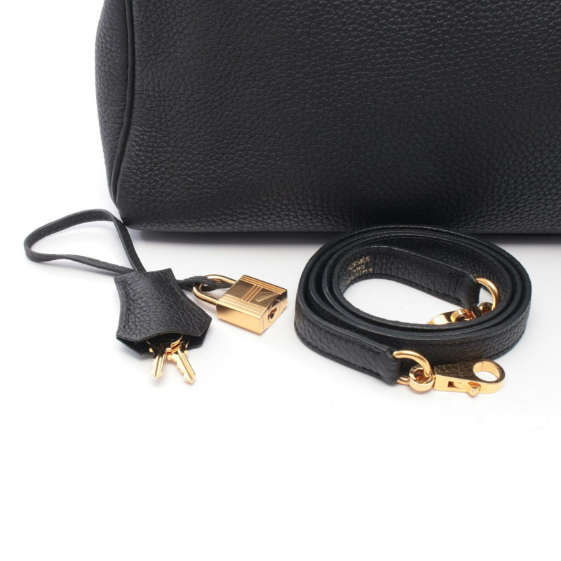 愛馬仕 Kelly 32 肩背包,Togo 皮革,黑色,金色五金,二手,女士款-5