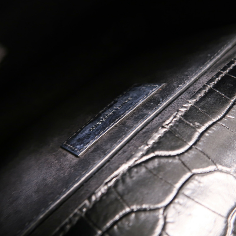 SAINT LAURENT 牛皮皮革Sunset Medium銀扣鏈帶肩背袋-5