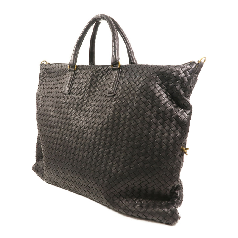 BOTTEGA VENETA 羊皮皮革Tote Bag金扣手挽袋-2