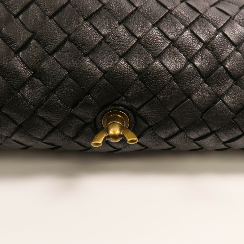 BOTTEGA VENETA 羊皮皮革Tote Bag金扣手挽袋-12