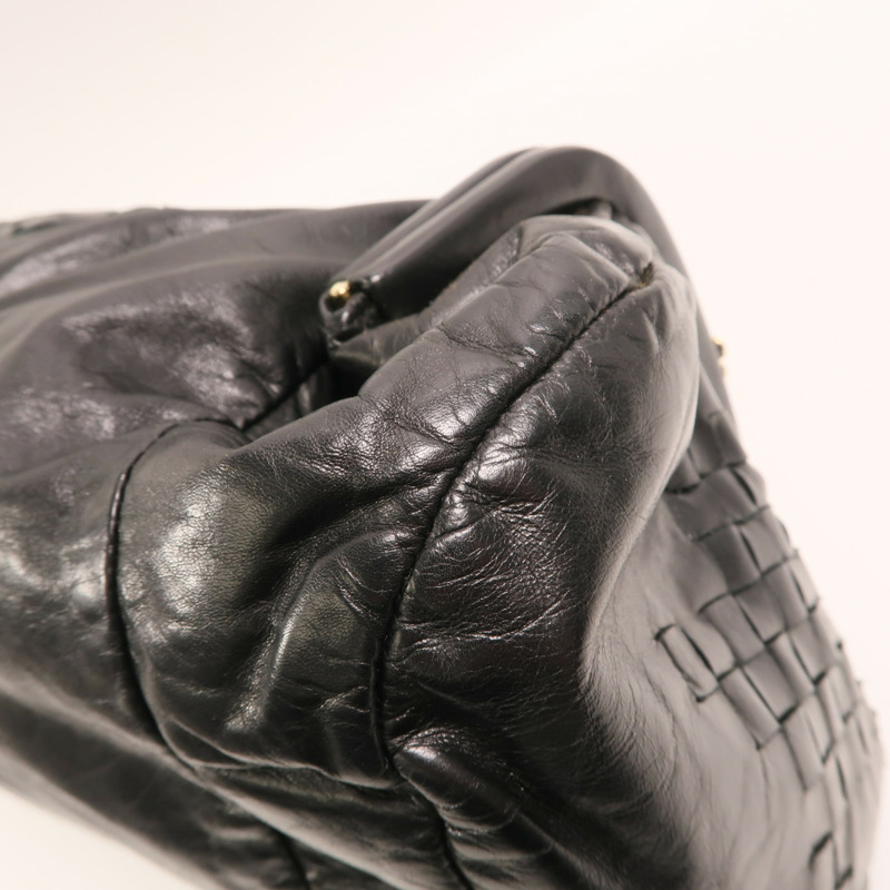 BOTTEGA VENETA 牛皮皮革Shoulder Bag金扣肩背袋-9