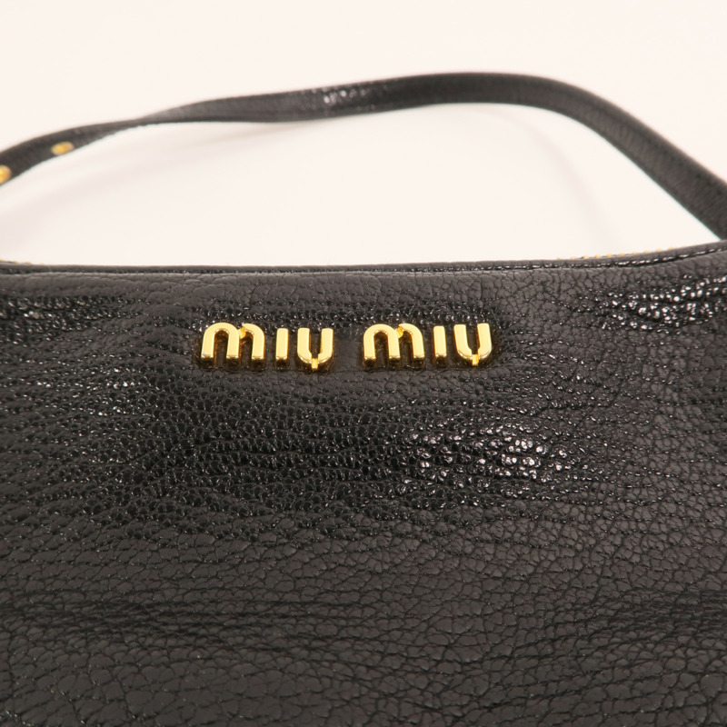 Miu Miu 羊皮皮革Mini Hand Bag金扣手挽袋-8