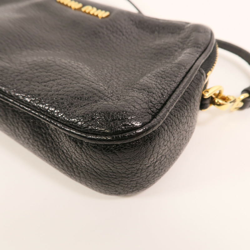 Miu Miu 羊皮皮革Mini Hand Bag金扣手挽袋-9