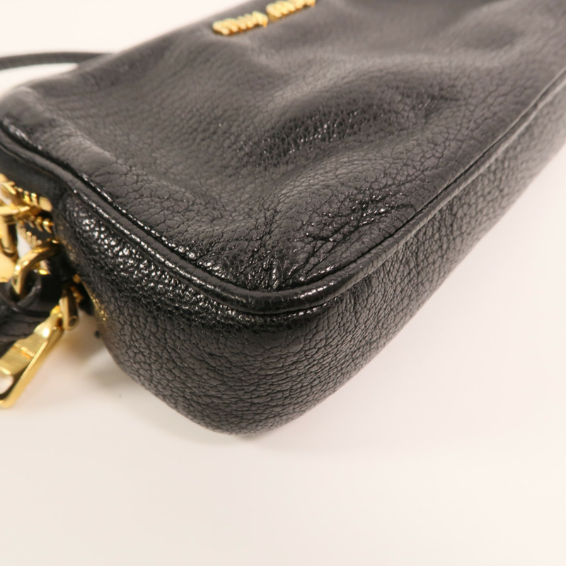 Miu Miu 羊皮皮革Mini Hand Bag金扣手挽袋-10