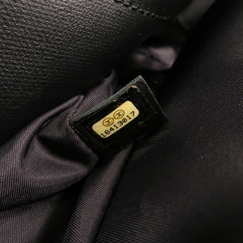 CHANEL 尼龍/帆布Tote Bag銀扣手挽袋-5